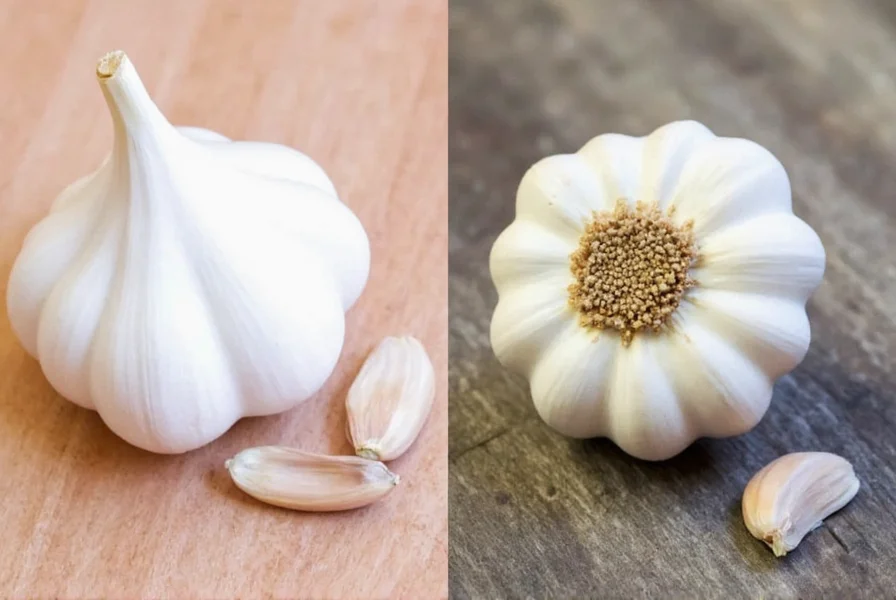 Garlic cloves separated from bulb for planting