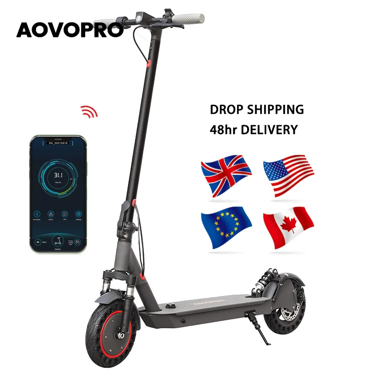 

AOVO PROMAX Manufacturer x8 ESMAX 350W 10 inch Folding Urban Two wheel Cheap Kick Electric Scooter For Adult