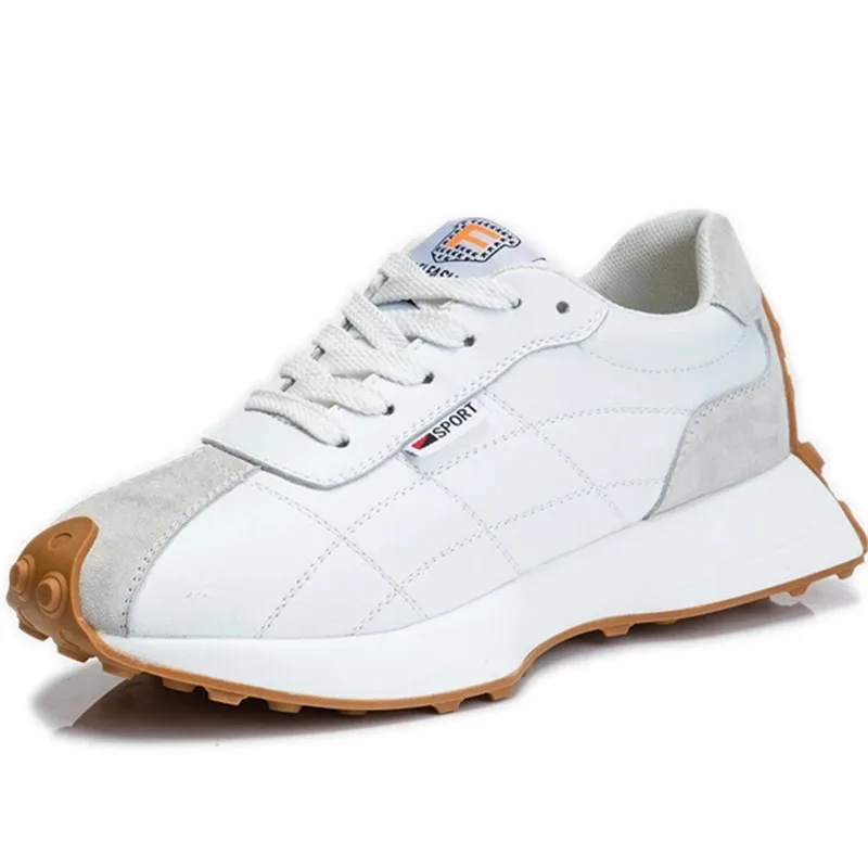 

Leather white shoes women 2021 new autumn casual flat sneakers women's breathable shallow mouth women's shoes