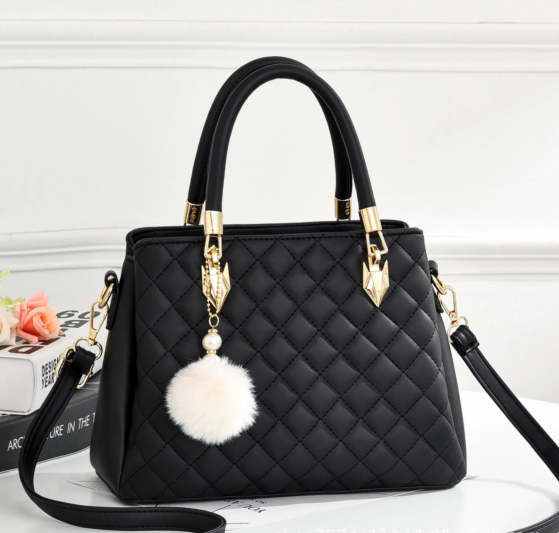 

New fashion pu women's bag European style shoulder messenger bag, 12 colors