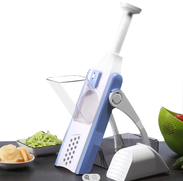 

High Quality Abc Vegetable Slicer Shredder Cutter Online Multifunctional Vegetable Cutter with Box, White+blue