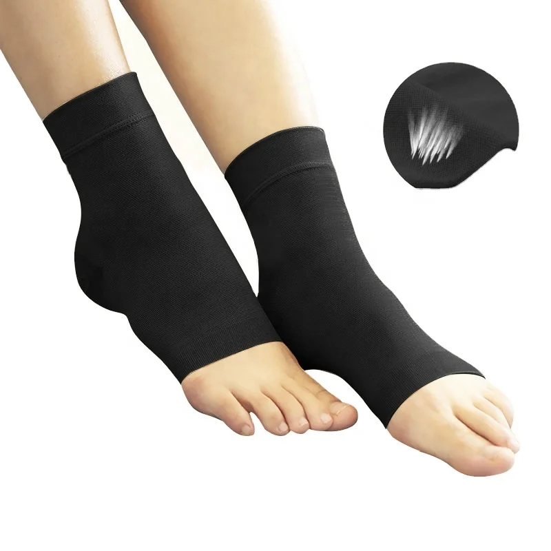 

Women Men Anti Fatigue Socks Compression Ankle Foot Orthosis Support for Dancing Yoga Sports, Beige, black