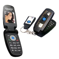 

Car Key Phones Flip Phone Ulcool X6 Cellphone 1.2'' Super Small Size Screen Keychain Bluetooth FM Radio Unlocked Mini Mobile