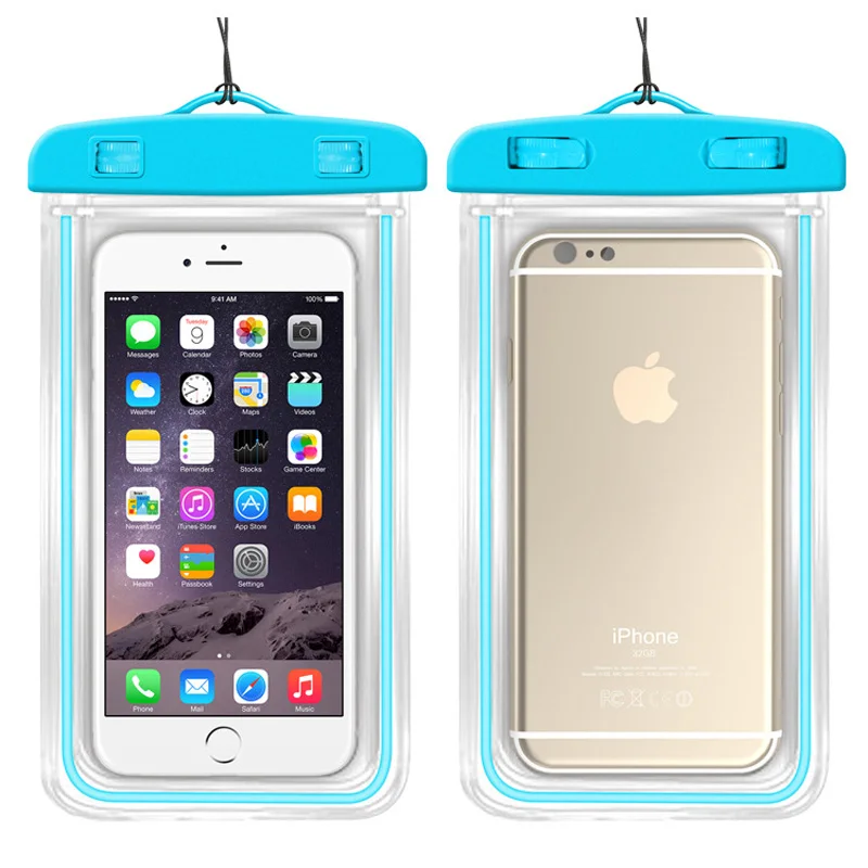 

Waterproof Phone Pouch Case Floating Waterproof Cell Universal TPU Clear Water Proof Dry Beach Bag for Phone, White,pink,green,yellow,orange,black,blue,purple