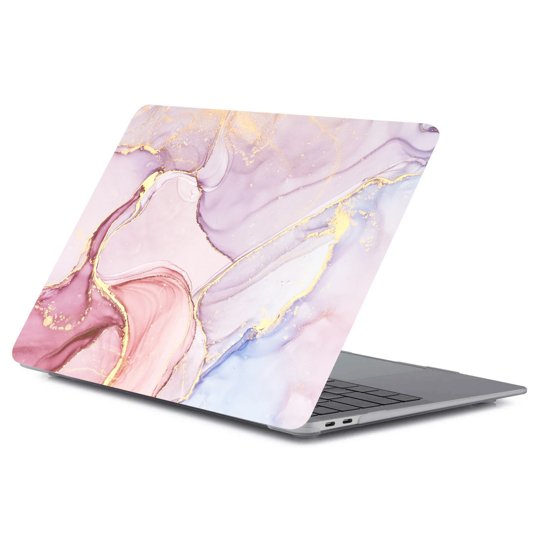 

Printed marble hard laptop case for Macbook Air 13 A2337, Optional
