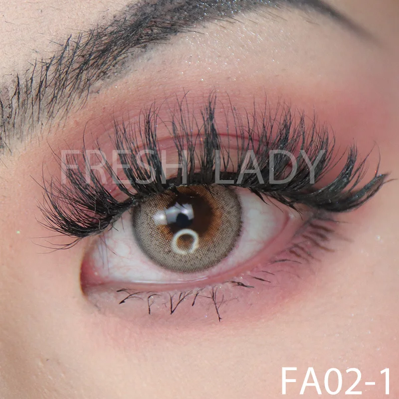 

Liangguo Fresh Lady Addict Brown eye color contact lenses