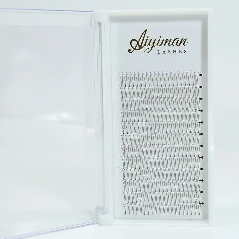 

Pre Made Volume Eyelash Long Steam Volume Lash Fan 8D Long Stem 0.05 Premade Mini Volume Lash Eyelash Fans, Natural black