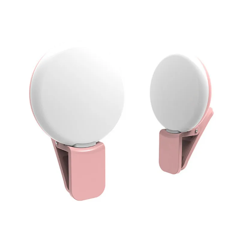 

wholesale price Mobile phone fill light of Small Q LED external fill light, 4 colors