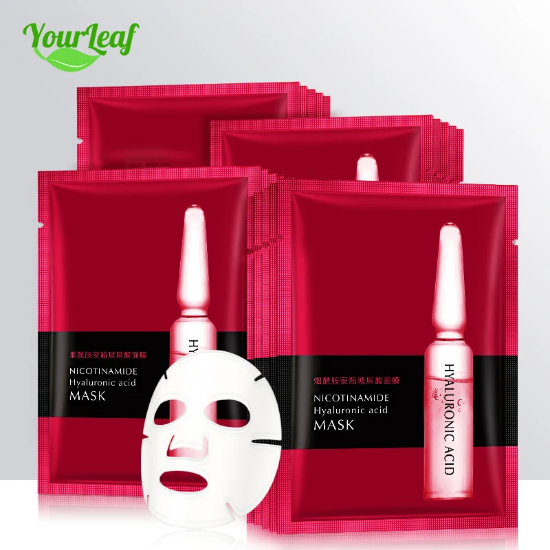 Hyaluronic acid moisturizing niacinamide essence ampoule Korean facial mask