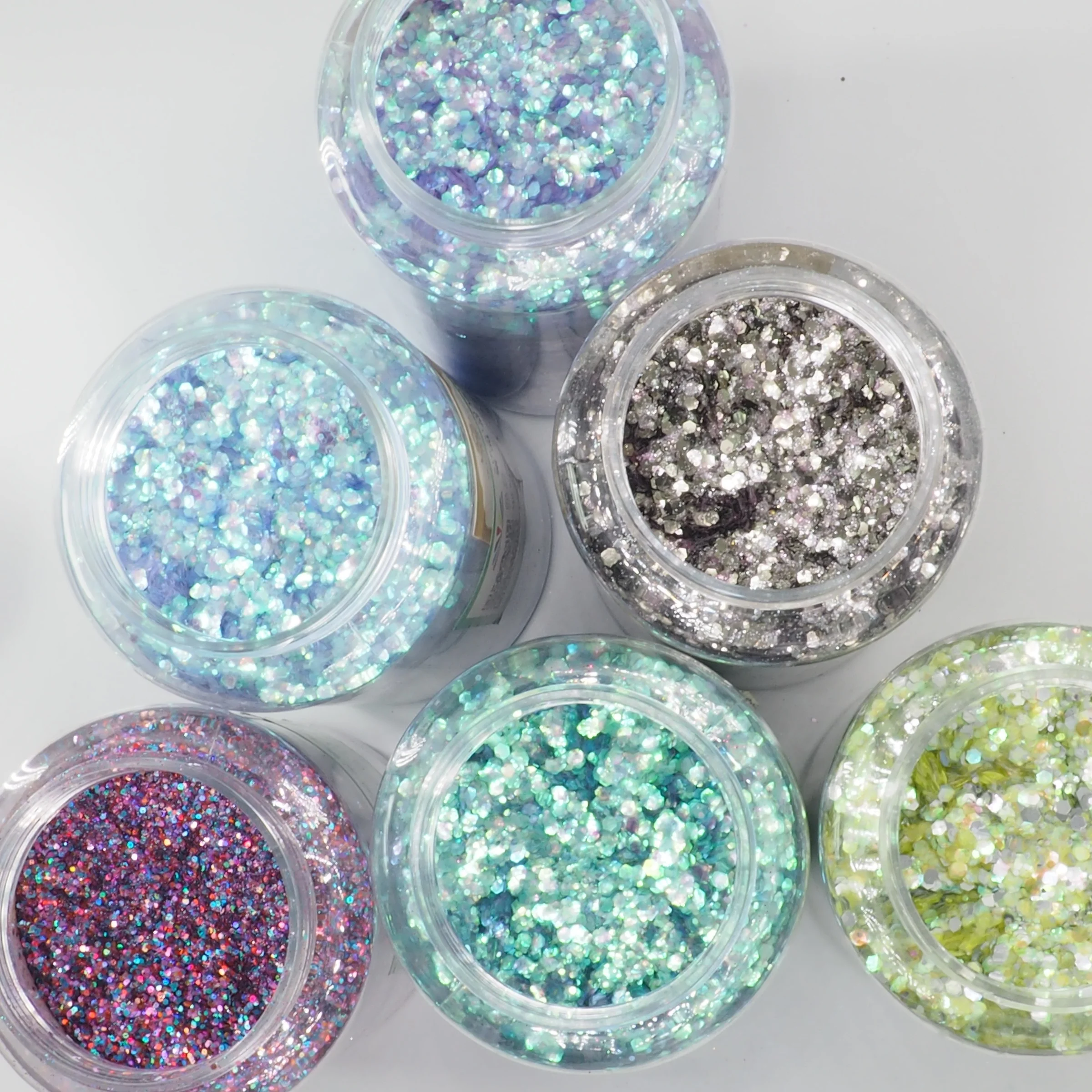 Xucai  Cosmetic Glitter Chunky Glitter for Festive Crafts Christmas Decoration Promotional Party Sample Included