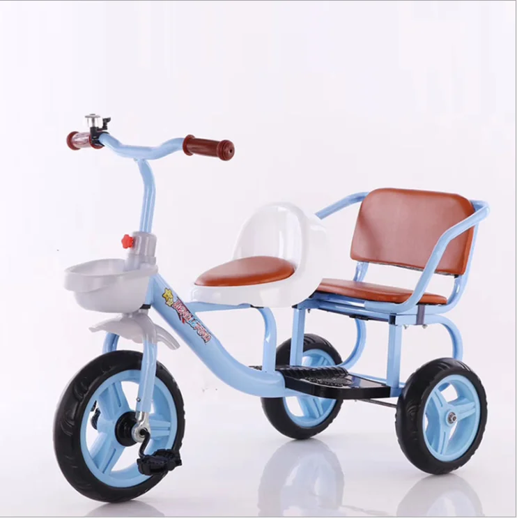 

wholesale cheap price kids double seat tricycle/ baby twin trike /Unique two seats child tricycle