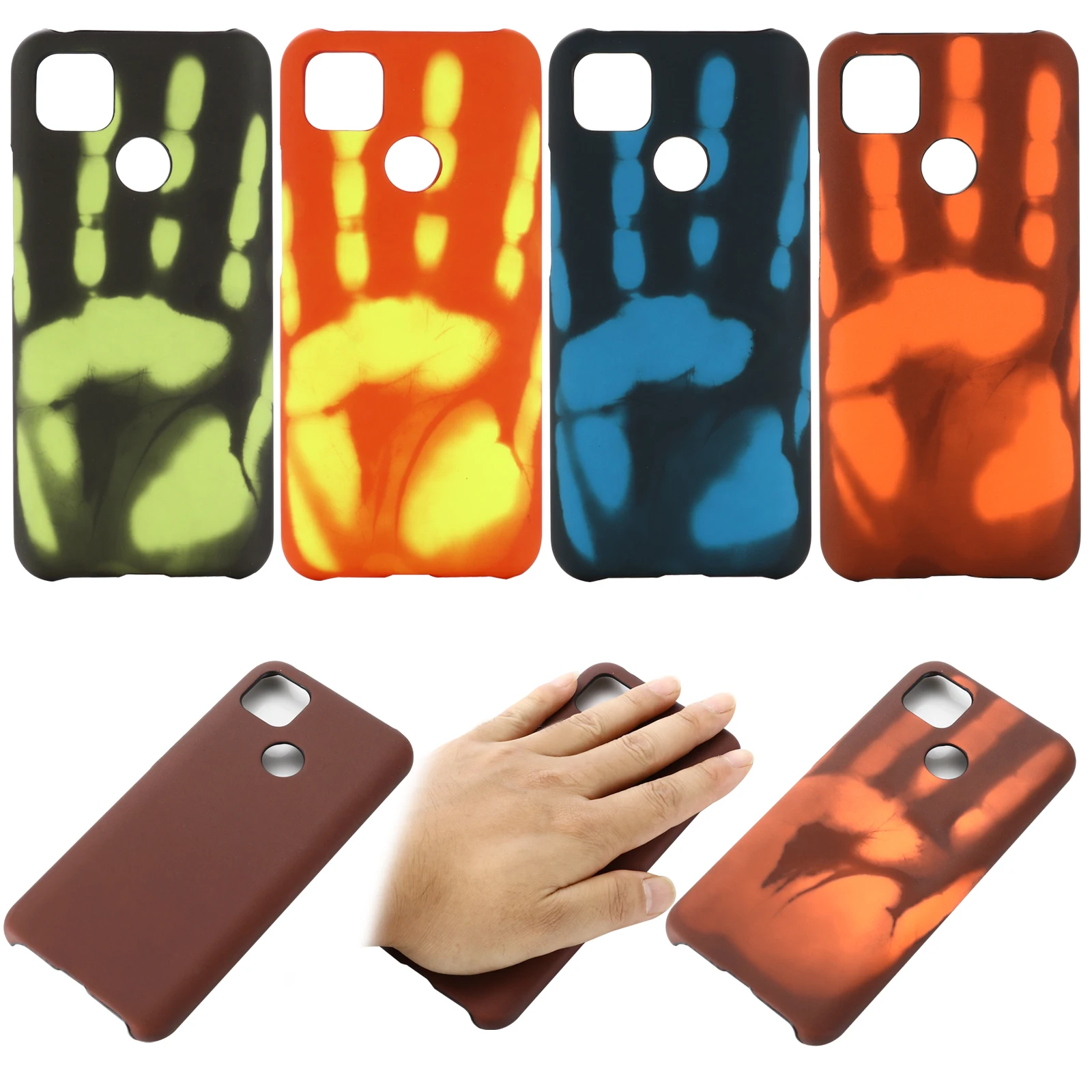 

Thermo Case For Google Pixel 5 XL Temperature Change Color PC Coque Pixel 3 Lite 3A 4 4A 6 Pro PU Case Pixel5 Pixel6 Back Cover