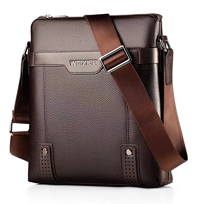 

2022 fashion New Style Men's Shoulder Bags crossbody luxury Casual PU Leather Men's Messenger Bag