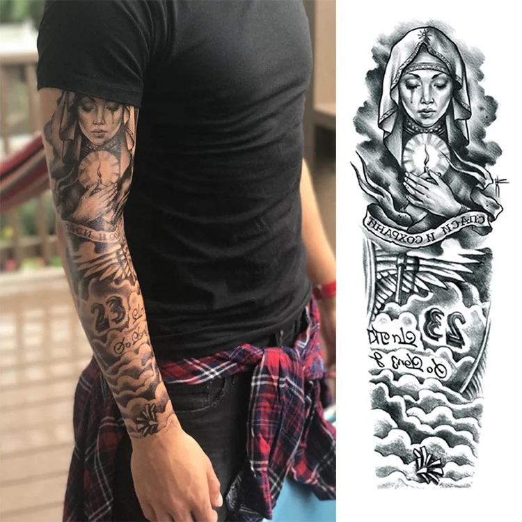 

Stock High Quality Waterproof Long-lasting Full Arm Temp Tattoo Sleeve