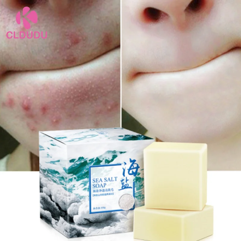 

Custom Logo bath supplies Natural Sea Salt Soap Goat Milk Handmade Shin Whitening Yoni Bar Toilet Soap With Soap Bag