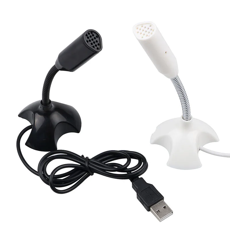 

Adjustable USB Laptop Microphone Mini Studio Speech Microphone Stand Mic With Holder for Desktop PC High Quality