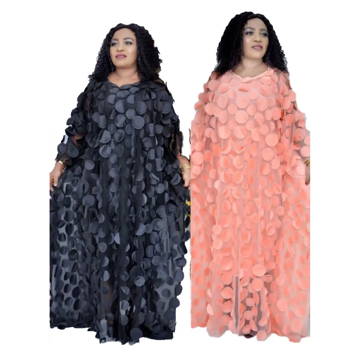 

91031-MX52 sehe fashion two piece set loose mesh yarn maxi dresses