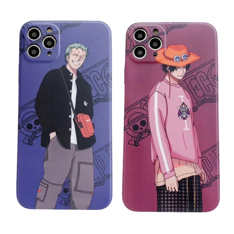 

Fashion case for iphone XS TPU anime ONE PIECE Luffy phone case for iphne 11 12 pro max