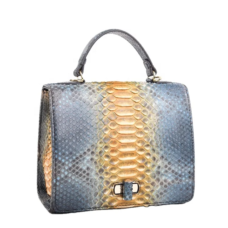 

Latest classy chic leather handbags women python bags wholesale luxury simple purse cross body bags