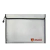 Big Fire Water Resistant Safe Storage Folder Holder File Home Office Security Document Zipper Pouch Fireproof Money Bag