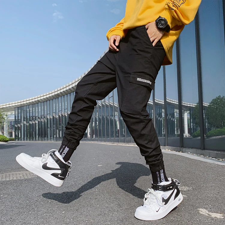 2019 New Hot Sale Men Loose Falling Feeling Big Pocket Harem Pants Slim