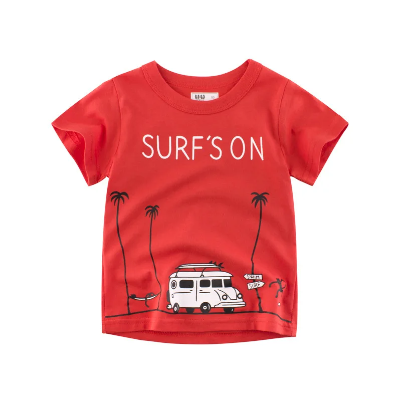 

Summer New Fashion Children's Short-sleeved T-shirt Boy Baby Clothes Half-sleeved Cotton Tops Tees