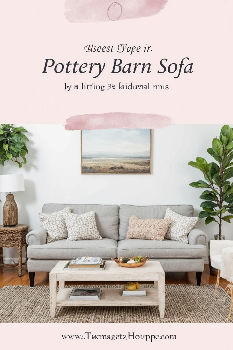 Neutral couch with colorful decor accents