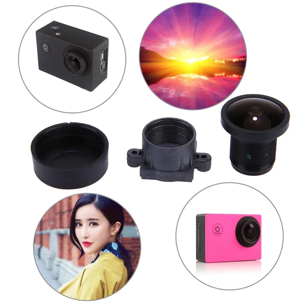 2.1mm 170 Degrees Wide Angle Camera Lens 12 Million Pixels For   SJ4000/SJ5000/SJ6000/SJ7000/SJ8000/SJ9000