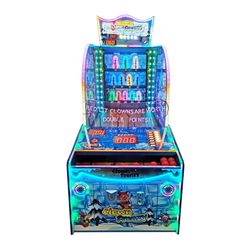 

Indoor Game Zone Kids Adults Clown Frenzy Arcade Game Machine Coin Operated Amusement Entertainment Machine