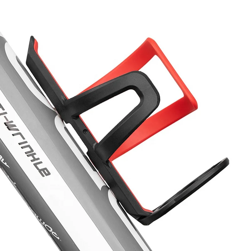 

Plastic Two-color Road Mountain Bike Water Cup Holder with Tire Lever Good Toughness Bike Bottle Cage, Black red yellow blue