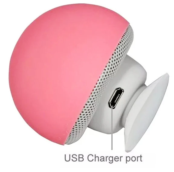 Cute Design Wireless Mini Waterproof Mushroom bluetooth Speaker With Sucker phone holder - ANKUX.COM