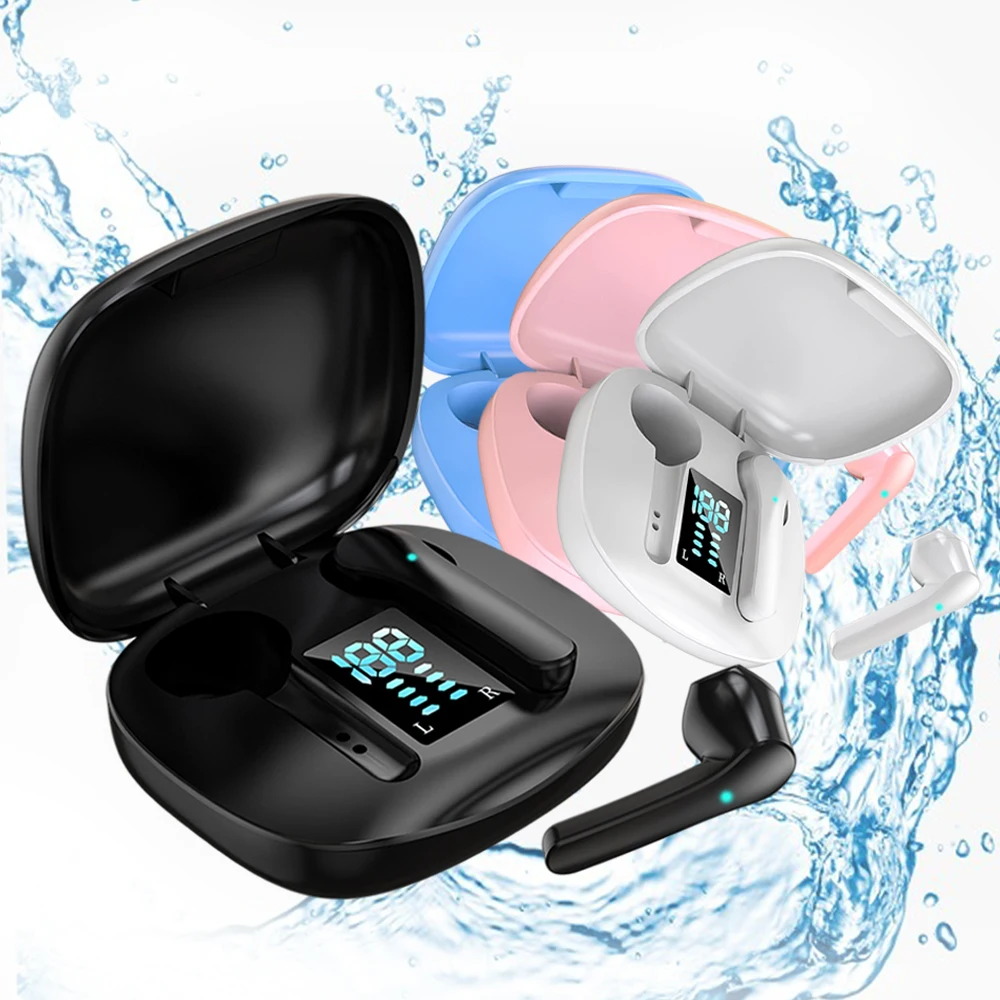 

2021 New Custom ABS Waterproof ANC Noise Canceling Smart Sensor Touch Control True TWS Wireless Earbuds Earphones Headphones