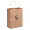 JiaYuan Custom Logo Printed Brown Kraft Paper Takeaway Delivery Bag