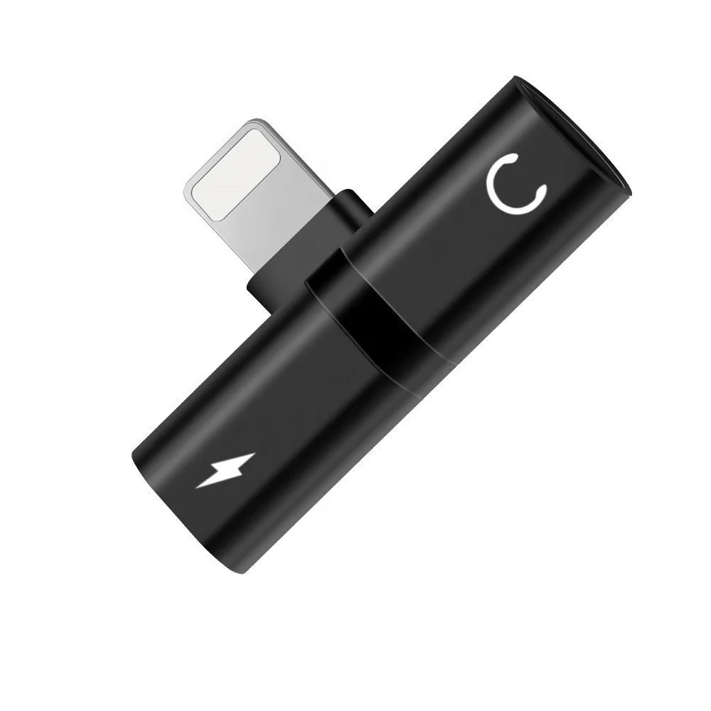 Newest dual 8 pin splitter adapter Headphone audio and charger adapter for iphone X Newest dual 8 pin splitter adapter Headphone audio and charger adapter for iphone X