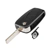 High quality 2 button remote car key shell with sip22 blade battery clip for fiat