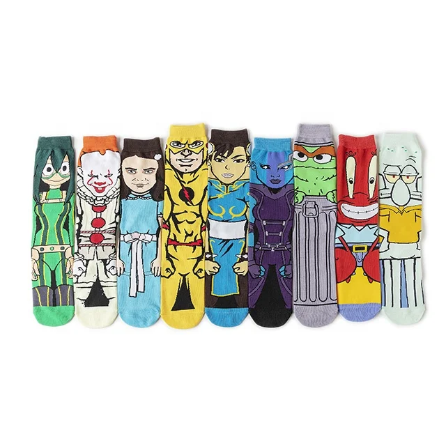 

Cheap High Quality Cosplay Cartoon Character Colourful Socks Funny Socks Novelty Winter Socks For Man
