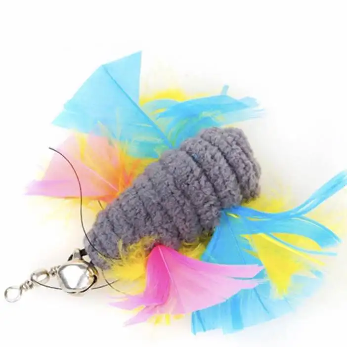 

Rich Styles Fashion Cat Teaser Refill Accompany Training and Comfort Fishing Rod Cat Stick Feather Cat Toy