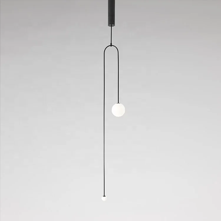 Black hanging lights modern glass pendant light hanging light ceiling ETL89124