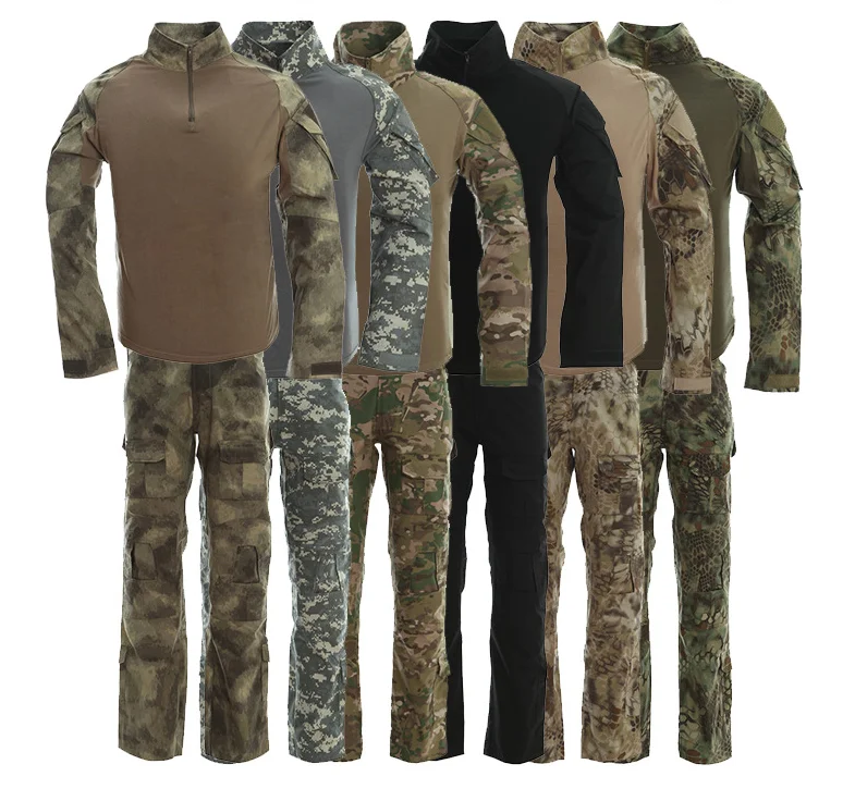 

BDU Tactical Camouflage Military Uniform Clothes Suit Men US Army clothes Airsoft Military Combat Shirt, Black cb acu cp etc / accept customized color