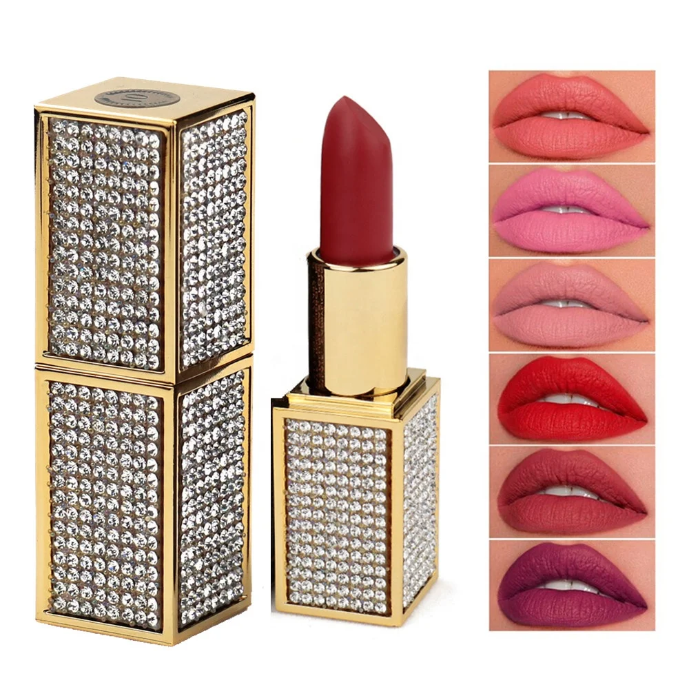 

New Long Lasting Custom Private Label Vegan Lip Stick Nude Solid Cream Matte Lipstick