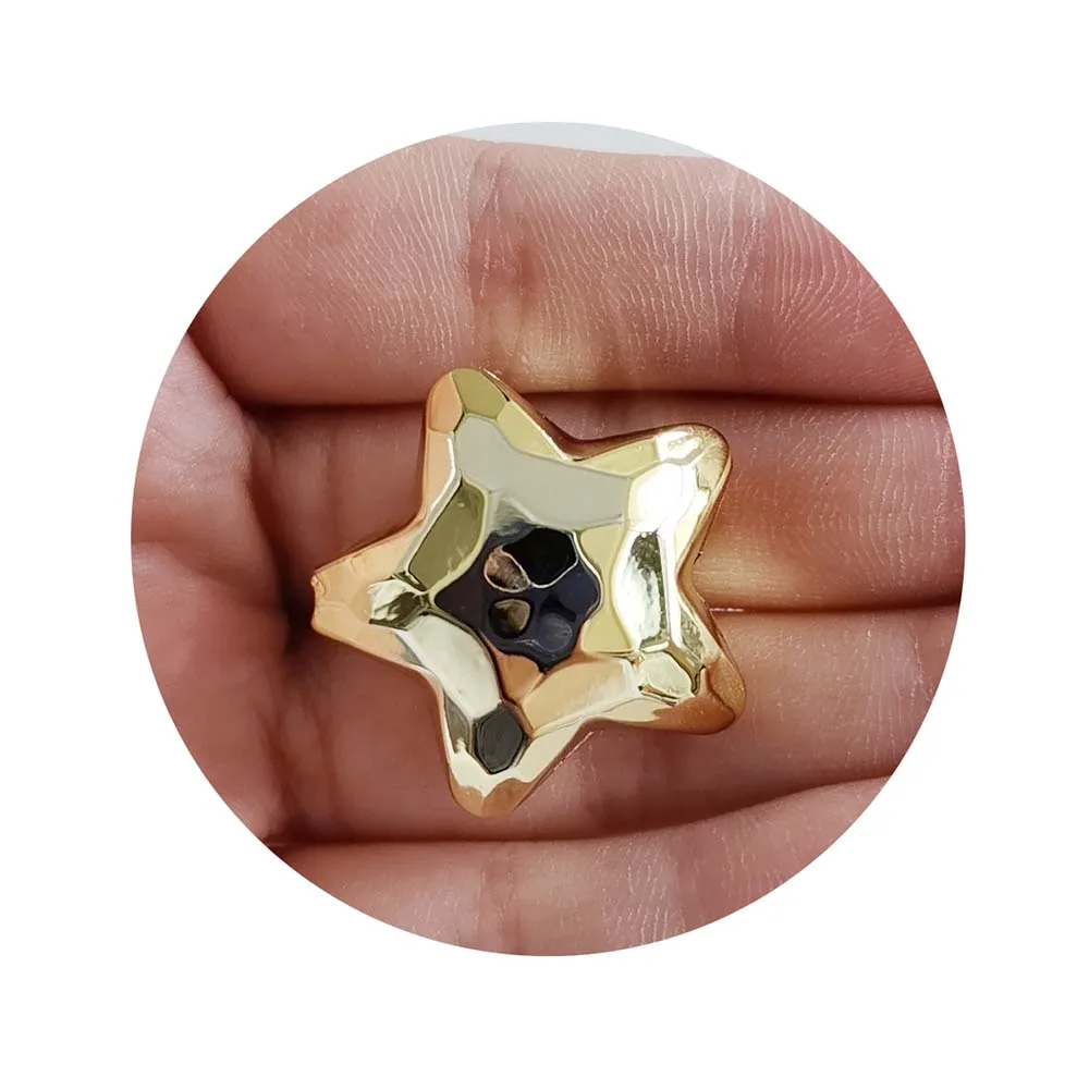 UV CCB Gold Star Acrylic Beads 26mm for PensPhone StrapJewelry Making