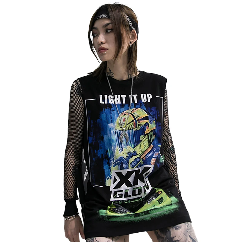 

TUOGU hot selling graphic t shirts for women hip hop clothing wholesale designer streetwear t shirt women