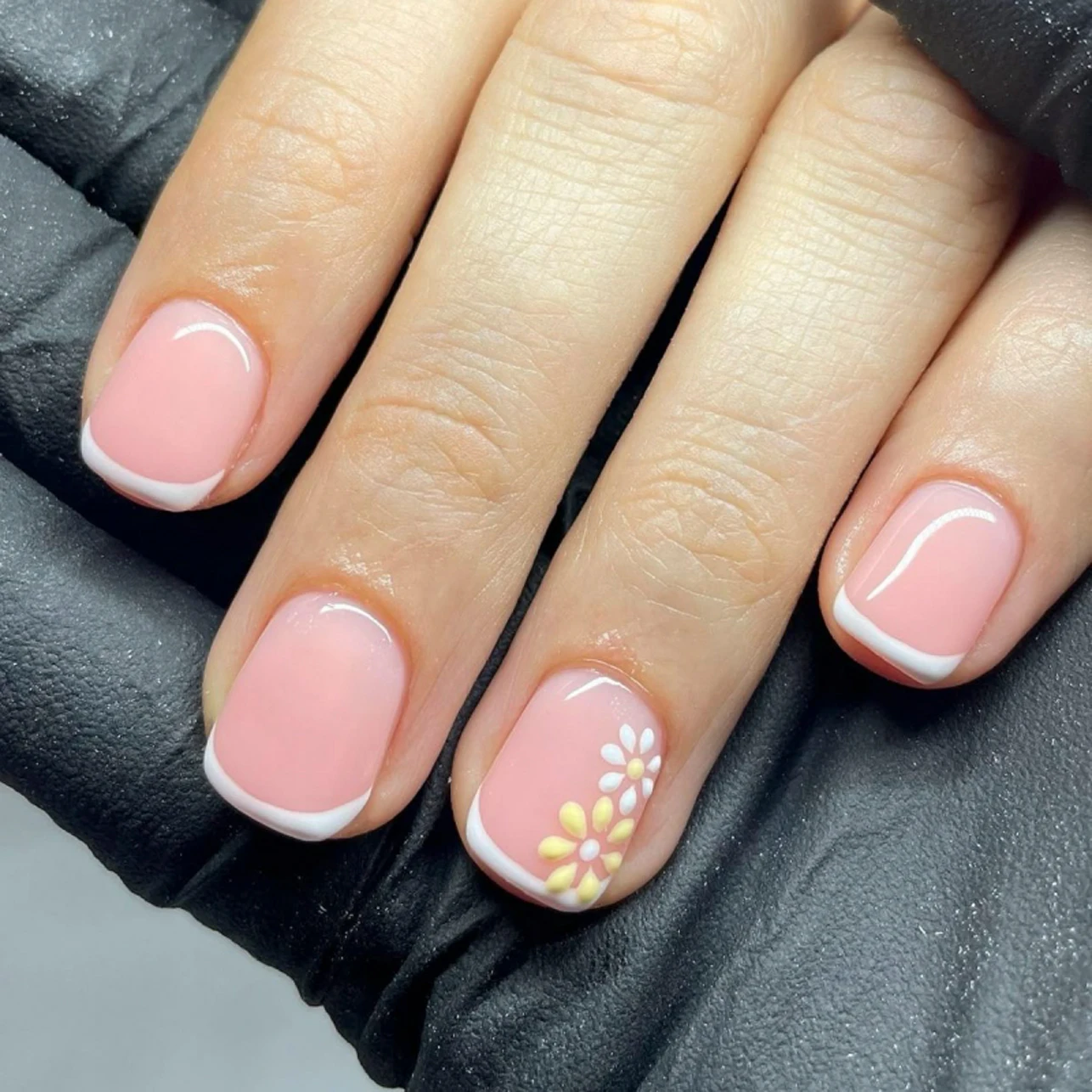 24 Pcs Short Round Wear-in Nails Plating High-end Golden Explosion Acrylic Press on Nails Customize False Nails 3898