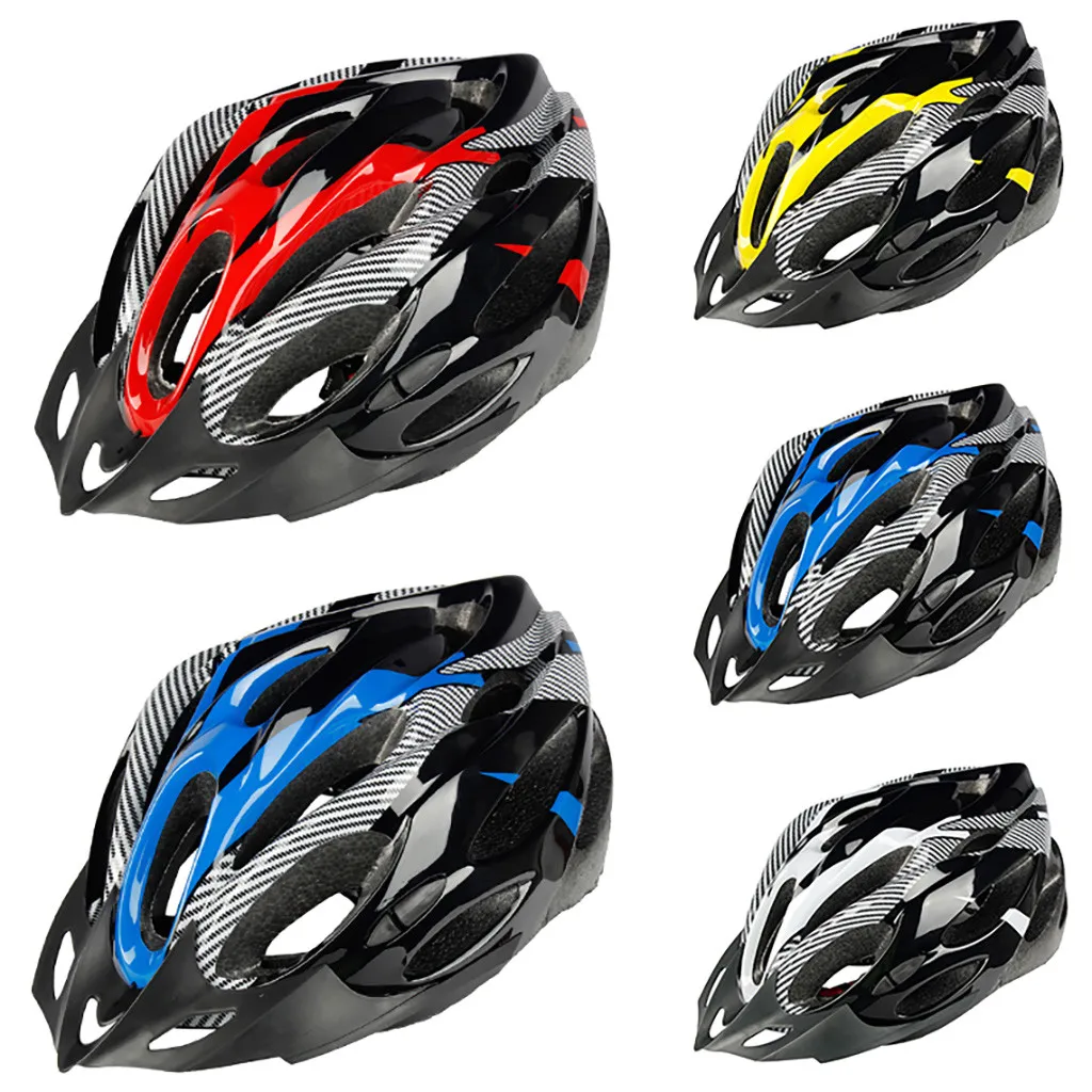 

2020 New Bicycle Helmets Matte Black Men Women Bike Helmet Mountain Road Bike Integrally Molded Cycling Helmets 6 Colors