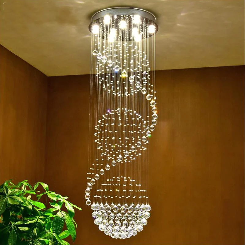 Acrylic Modern Led Chandelier with Energy Saving Crystal Ceiling Lamp