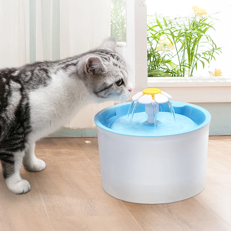 

indoor dog Cat Water Fountain 1.6L Automatic Pet Water dispenser Drinking Bowl