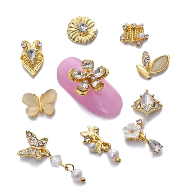 

decoration 2021 supplies gold charms rhinestone accessories glitter nails art salon professional products