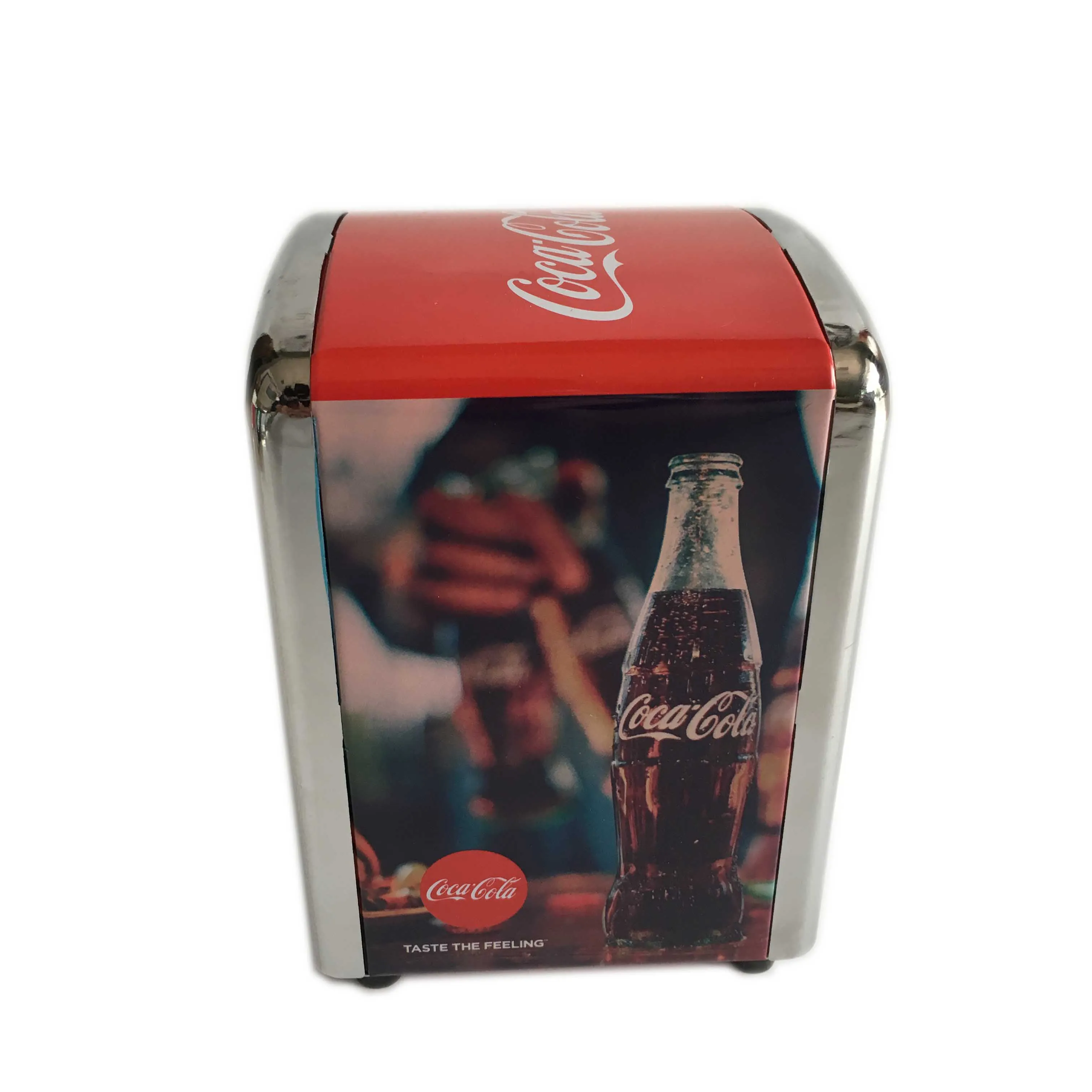 

Custom Printed Promotion Tin Napkin Holder Metal Tissue Box Holder, Customzied