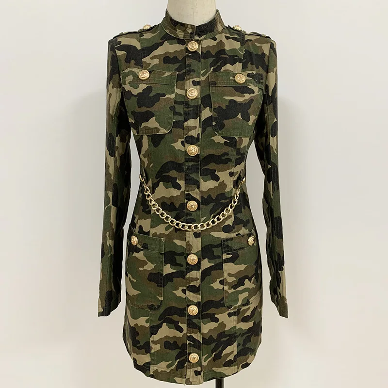 

2020 new arrivals spring hot sale item women camouflage printed casual dresses