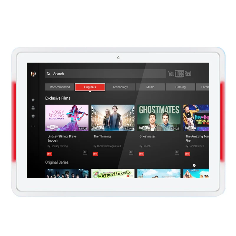 

New Design 10.1 inch 13.3 inch 15.6 inch Wall Mount Android Tablet with LED Light Bar RK3288 RK3399, White or black optional